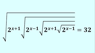 A MIND BLOWING Radical Math Problem | Exponential Equations