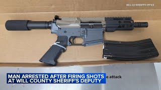 Man charged after shooting at deputy: Will County sheriff