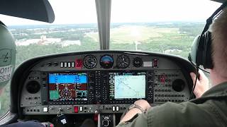 First time flying Diamond DA-42 aircraft | RNP approach RW12 at EFPO