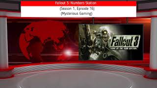 Fallout 3 Numbers Station (Season 1, Episode 16) (Mysterious Gaming)