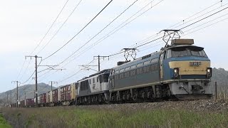 JR貨物　EF66-30号機 ＋ ムド EF64-1037号機　2016年4月13日 【山陽本線】