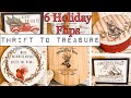 Thrift to Treasure - 6 Holiday Decor Flips using the NEW IOD Transfer Christmas Valley - Upcycled