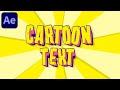 Create Cartoon Text Animation in After Effects- After Effects Tutorial | No Plugins Required