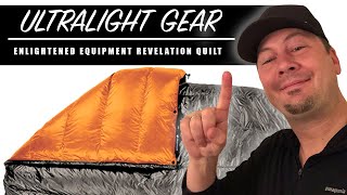 ENLIGHTENED EQUIPMENT REVELATION QUILT UNBOXING  - Ultralight Gear for the Appalachian Trail