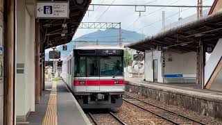 長野電鉄　長野線　須坂駅　新型車両3000系　Ｍ1編成