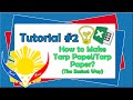 How to make Tarpapel using MS Excel (The Easiest Way) TUT#2