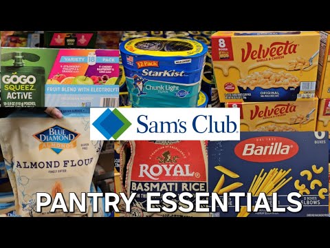 SAM'S CLUB PANTRY ESSENTIALS FOOD AND MORE WALKTTHROUGH SHOP WITH ME 2024