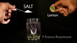 2 Science Experiment at Home l  MIXING Lemon + Baking Soda in Water Good Science Experiment