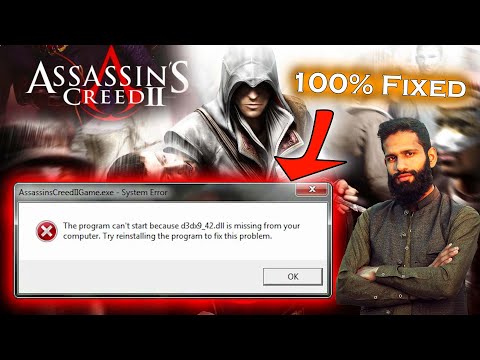 Assassin Creed 2: the program can't start because d3dx9_42.dll is missing from your computer