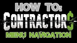 CONTRACTORS - Menu Navigation Tutorial