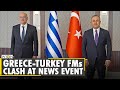 Greece, Turkey Foreign Ministers clash during a joint press conference | World English News | WION