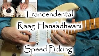 Transcendental Raag Hansadhwani - Speed Picking - Indian Classical Guitar