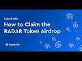 Claim dappradar airdrop radar token