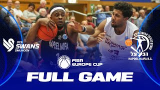 OCS Swans Gmunden v Hapoel B-Cure Laser Haifa | Full Basketball Game | FIBA Europe Cup 2022-23