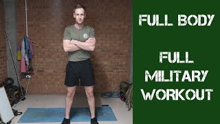 Military FULL BODY Workout | No Equipment Needed | British Army Fitness