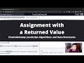 Assignment with a Returned Value (Basic JavaScript) freeCodeCamp tutorial