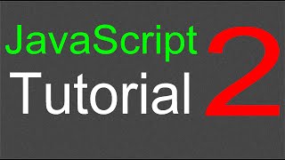 JavaScript Tutorial for Beginners - 02 - Statements
