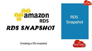 02 Creating a DB snapshot