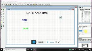 date and time program in visual basic