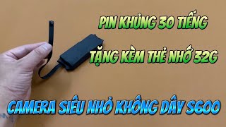 Camera giấu kín siêu nhỏ s600 pin trâu 30 tiếng , camera nguỵ trang cúc áo s600 wifi full4k mới nhất