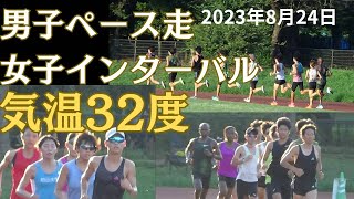 気温32度の中の男女夏季練習10000mとインターバル　#ﾏｰｶﾞﾚｯﾄ　#西澤果穂　#御嶽　#松山大学陸上部