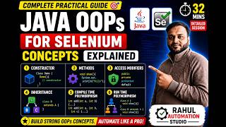 Java OOPs for Selenium | Constructor, Inheritance & Polymorphism Explained