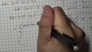 Solving an inequality with TWO absolute values in it - use piecewise functions!