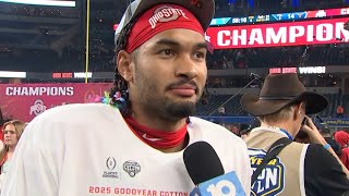 Emeka Egbuka postgame interview | Ohio State vs. Texas Cotton Bowl