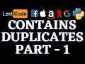 Contains Duplicates | Leetcode Python Solution | Python