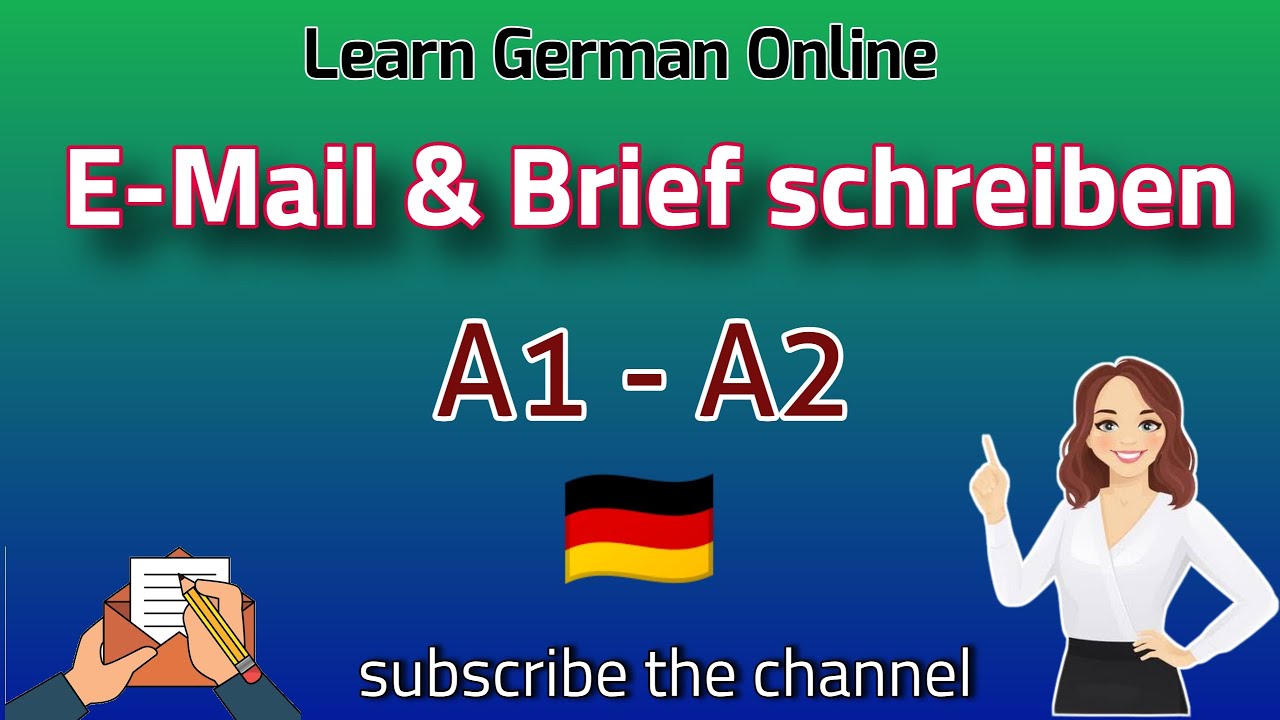 Email & Brief Schreiben Goethe Exam A1 A2 & B1 || How To Write Email ...