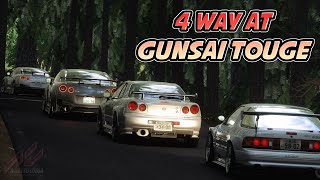 Gunsai Touge 4 Way Race | Assetto Corsa