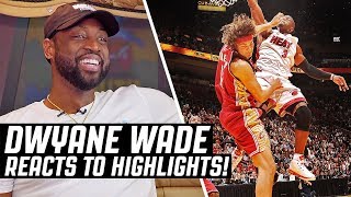 Dwyane Wade Reacts To Dwyane Wade Highlights | The Reel