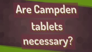 Are Campden tablets necessary?