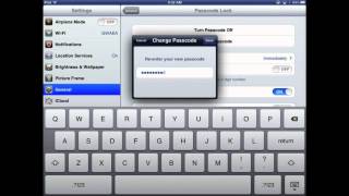 Adding a Passcode Lock on the iPad