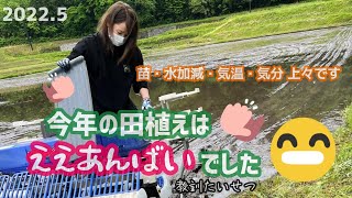 農業女子 2022.5田植え🌱 広島県 世羅町