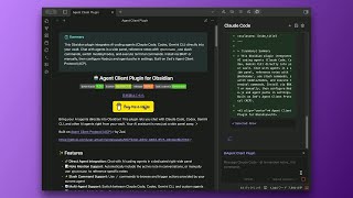 Obsidian Agent Client: Claude Code, Codex, Gemini CLI Inside Your Vault