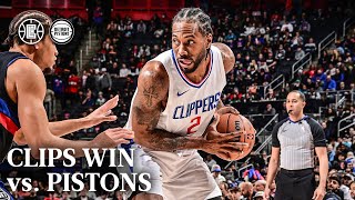 Clippers Win vs. Pistons Highlights | LA Clippers