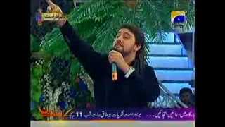 Farhan Ali Waris at GEO TV - Reciting ALI WARIS at 21 RAMZAN - Must See