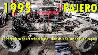 1995 Pajero short wheel base  chassis and suspension repair | SL Chop Shop |