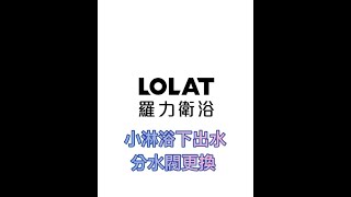 LOLAT 小淋浴下出水分水閥更換