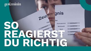 Expertentipps: So sollten Eltern auf ein schlechtes Zeugnis reagieren