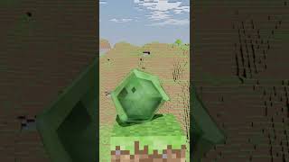 リアルなスライムが落ちたらどうなる？ #minecraft #softbody #slime