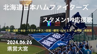 2024.06.26 北海道日本ハムファイターズ スタメン1-9 応援歌