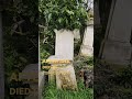 This is the grave of Elizabeth Jackson, the first person buried in Highgate West Cemetery in 1839.