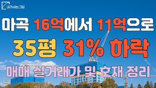 서울 강서구 마곡 지구 호재 정리(마곡 나루 역, lg 아트 센터, 강서구청 내년 4월 착공)와 5개 단지 실거래가 분석