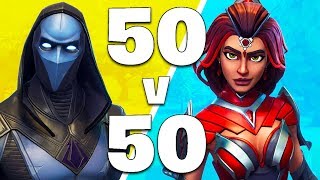 50 vs 50 MODE LIVE!! (Fortnite Battle Royale)