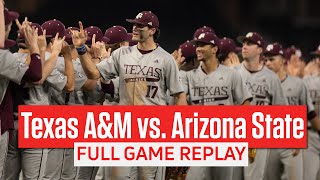 Texas A\u0026M Baseball vs Arizona State Baseball Ful Game Replay | 2024 Kubota College Baseball Series