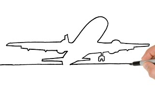 How to Draw Plane Taking Off | Easy Drawing Tutorial