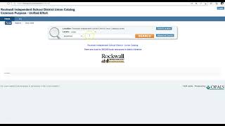 Rockwall ISD Library System #4: Removal of the Union Catalog Search Link