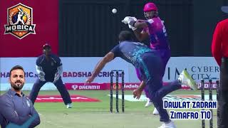 dawlat zadran Afghanistan in Zim afro T10 wickets